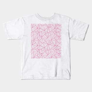 Ab lines New 2 Hot Pink Kids T-Shirt